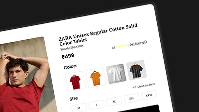 Product page UI Design. ecommerce graphic design product page ui ui012 ux