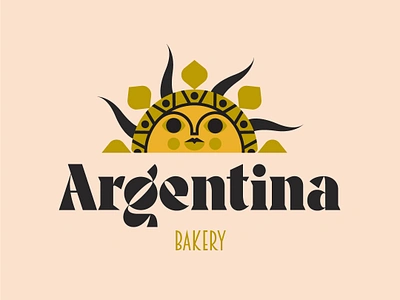 Argentina Bakery argentinian food authentic bakery bakery branding brand identity fun branding pastry restaurant branding sun logo visual identity