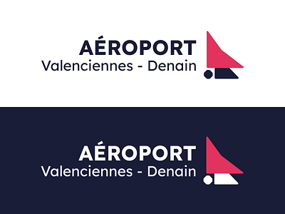 Logo Aéroport de Valenciennes aeroport airport graphic design logo logotype