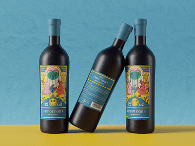 Medieval-Style Wine Bottle Design bottle branding design design studio digital art digital illustration graphic design identity design illustration illustrator logo marketing marketing design marketing illustration medieval packaging packaging design wine wine label