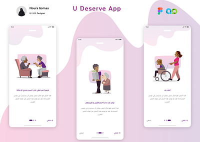 U Deserve App Onboarding application design figma onboarding ui uiux ux