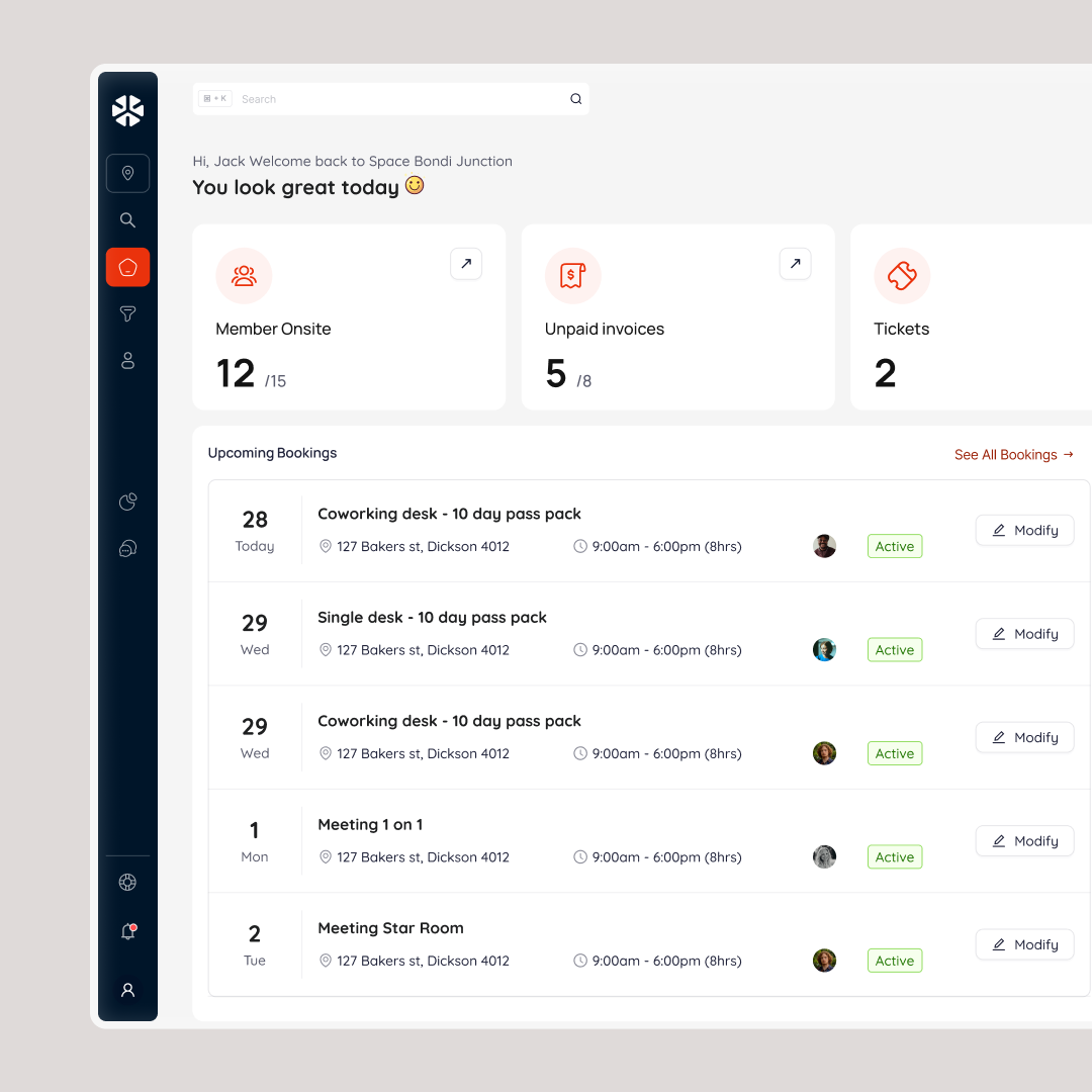 Example of Dashboard Design (1 Page)