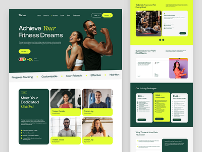 Dynamic Fitness Coaching Website coaching ui coaching website figma fitness coaching fitness design fitness figma fitness landing page fitness website fitness wireframe health and fitness health coaching uiux design web design webflow