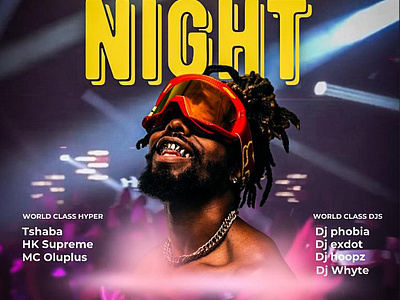 Electric Nights: Club Vibes clubnight danceparty djevent eventdesign graphic design graphicdesign musicevent neondesign nightlife partyflyer socialevent ui visualidentity