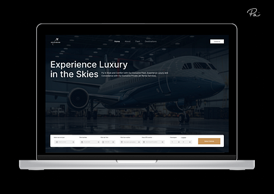 Jet Luxe - Private Jet Rentals design landing page product design ui ux website