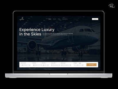 Jet Luxe - Private Jet Rentals design landing page product design ui ux website