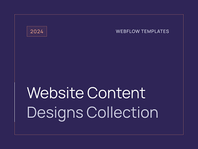 Website Content Designs Collection for Webflow Templates 2024 branding buy collection content creative designs graphic design interactions interactive landing page metrik minimal modern purchase template ui web webflow website