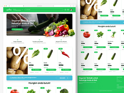 Siphonik - E-Commerce Platform for Fresh Veggies branding carousel e commerce graphic design green green website hero homepage landing page location logo nature ui ui ux vegetable