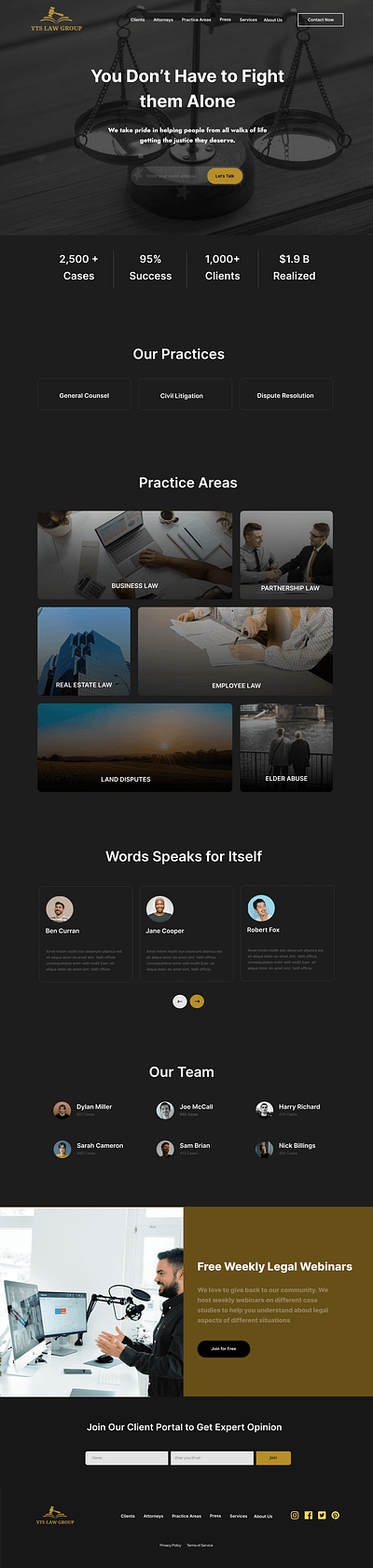 Law Firm Landing Page design figma landing page ui uiux web design website website design website landing page wordpress