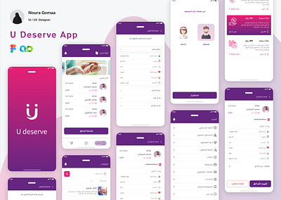 U Deserve App application design figma ui uiux