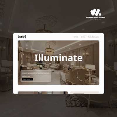 Lustré Website Design 🌟 free website graphic design logo modern website sleek and clean website website design website development