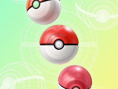 Pokéball Practice Project 3d blender hard surface pokeball pokemon