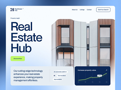 Real Estate Hub – UI/UX Design for Property Management Platform apartment architecture building graphic design landing page property real estate real estate platform real estate platform design real estate website real estate website design realtor startup ui ux web design webdesign