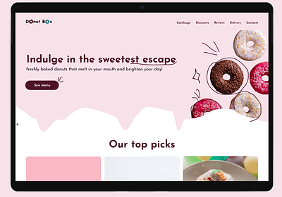 Donutbox landing page