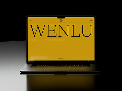 WENLU - Portfolio website animation branding business creative design entrepreneurs landing page layout minimal portfolio typography ui ui design user interface ux web web design website