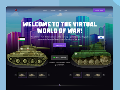 Virtual World War Gaming website game gaming app gaming design gaming landig page gaming page gaming platform gaming website metaverse website virtual gaming website vr website word war gaming web