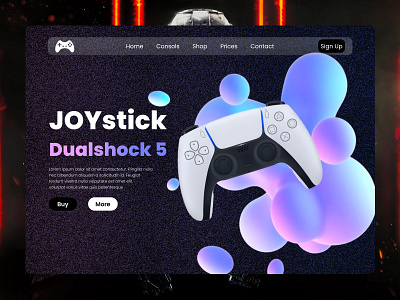 Joystick Website Design 3d animation branding graphic design motion graphics ui