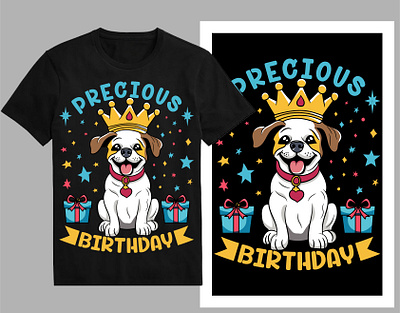 Precious birthday t-shirt design birthday dog cartoon dog christmas dog t shirt cute dog cute puppy dog drawing dog house dog illustration dog lover dog poster dog quotes dog t shirt dog typography pug dog puppy shirt t shirt design tee trendy t shirt tshirt