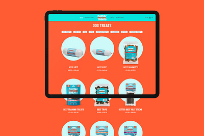 Better Natural Treats Web Design & Build design front end development ui ux website wordpress