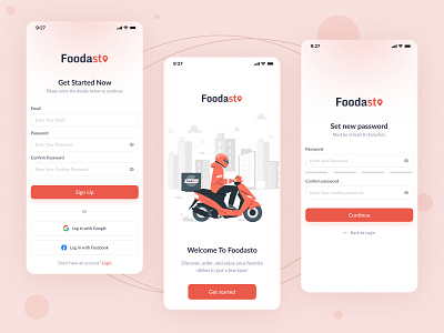 Food App UI Login Screen app app login screen app screen app ui food food app food app login screen krish krish langadiya langadiya login screen ui