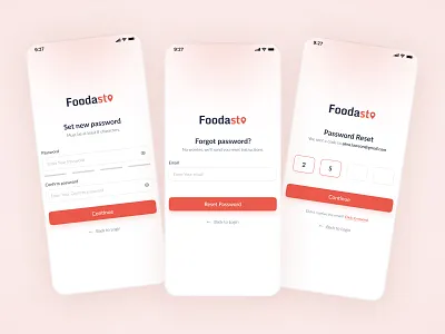 Forot Password Screen UI app food forgot password forgot password screen ui krish krish langadiya langadiya password ui