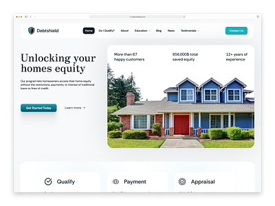 Debtshield button design finance inspiration landing page landingpage saas service ui ux uxui web webpage website