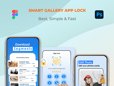 SMART GALLERY APP LOCK ( Screenshots ) apps graphics appstore graphics graphic design mobile app playstore graphics screenshots storelisting