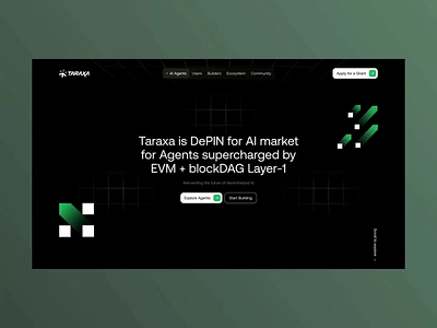 Taraxa IO Website Design Project animation binance blockchain blockdag branding clean crypto crypto protocol infrastructure interaction landing page layer 1 layer1 mobile product design startup ui ux web design web3 website design