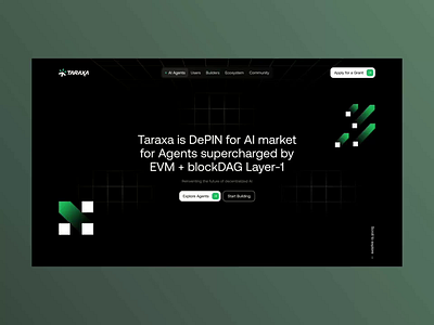 Taraxa IO Website Design Project animation binance blockchain blockdag branding clean crypto crypto protocol infrastructure interaction landing page layer 1 layer1 mobile product design startup ui ux web design web3 website design