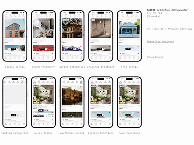 AirBnB Reconsidered (for Intentful Guests) app gen ai.ui hospitality mobile travel ui user flow