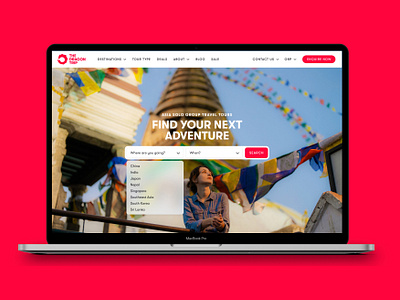 The Dragon Trip Website Design branding design typography ui ux website