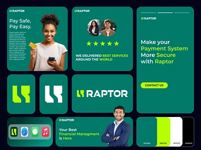 RAPTOR | Payment gateway logo and brand identity design brand design brand identity branding design designer gateway logo graphic design logo logo design logo folio logo maker logo tipos logo tips logos payment payment branding payment gateway logo payment logo payment system logo transaction logo