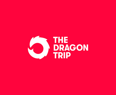 The Dragon Trip Logo agency branding design logo travel vector