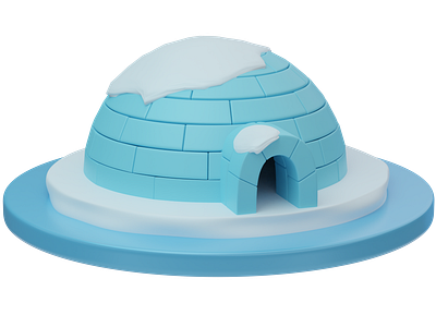 Polar Paradise 3d icon 3d illustration 3digloo 3dmodel architecture blender cold digitalart eskimo frozen ice ice castle igloo lowpoly peaceful place polar snow winter winter icon winterwonderland