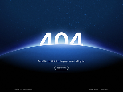 404 Error Page - Concept Design 3d 404 404 error page branding concept design design figma gradient graphic design illustration interaction logo minimalism modern gradient product design space astral design ui ui design ux vector