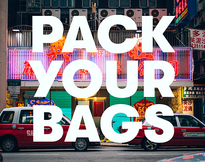 The Dragon Trip - Pack your bags branding design travel typography