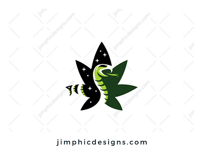 CBD Snake Logo branding cannabis cbd design graphic design leaf logo logo design snake vector