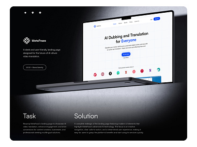 MetaFrazo Landing Page Redesign design lanidng redesign ui uiux uix ux uxui web webdesign