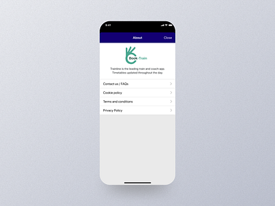 About Mobile App Ui about app booking app booking dashboard booking design booking details booking experience booking interface booking mobile booking option booking screen booking setting booking train booking ui booking widget design figma mobile screen ui