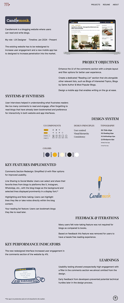 UX Case Study - Blogging Website & App app design case study redesign ui uidesign ux ux case study uxcasestudy uxdesign uxui website design