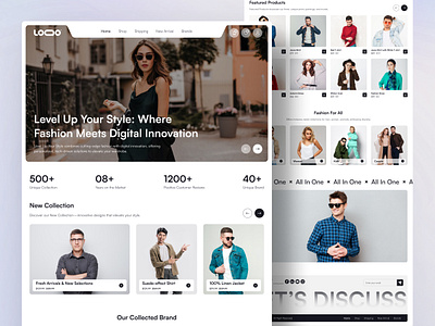 Fashion E-commerce Landing Page cart clothing ecommerce ecommerce landing page ecommerce website fashion landing page design online shop online shopping online store shop shopify shopping shopping app ui web design webflow template website wholesale woocommerce