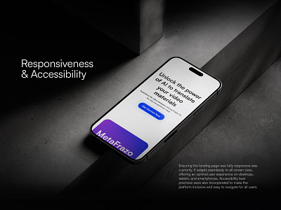 MetaFrazo Landign Page Redesign branding design illustration landing page mobile redesign ui uiux ux uxui web website