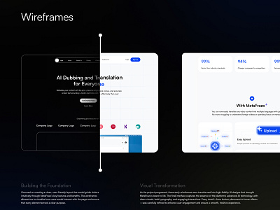 MetaFrazo Landing Page Redesign branding design illustration landing page redesign ui uiux ux uxui web website