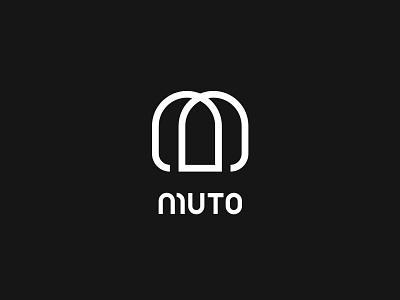 Muto Logo backpack branding graphic design logo vector