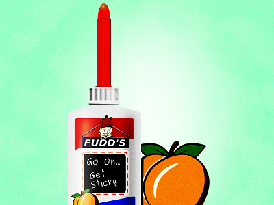 get sticky ... applicator dildo doodle glue illustration noise shunte88 sticky vector