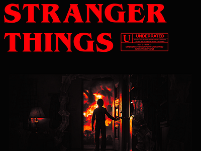 STRANGER THINGS Poster Pack graphic design illustaration netflix photoshop poster st