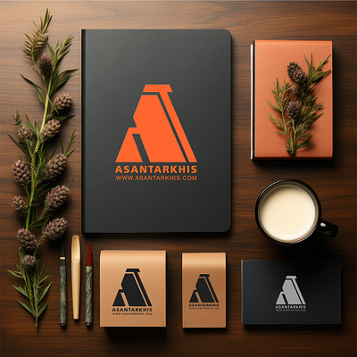 Designing Stationery for Asan Tarkhis as a Graphic Designer creativegraphicdesign graphic design graphic designer illustration illustrator samaneh khabiri samanehkhabiri