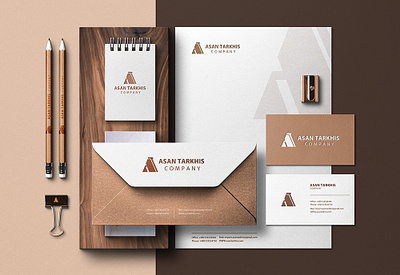 Designing Stationery for Asan Tarkhis as a Graphic Designer creativegraphicdesign graphic design graphic designer illustration illustrator samaneh khabiri samanehkhabiri