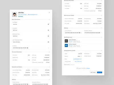 Side Panel UI/UX Design for CRM appdesign branding chamindu cleandesign crm saas side bar side panel ui uiux