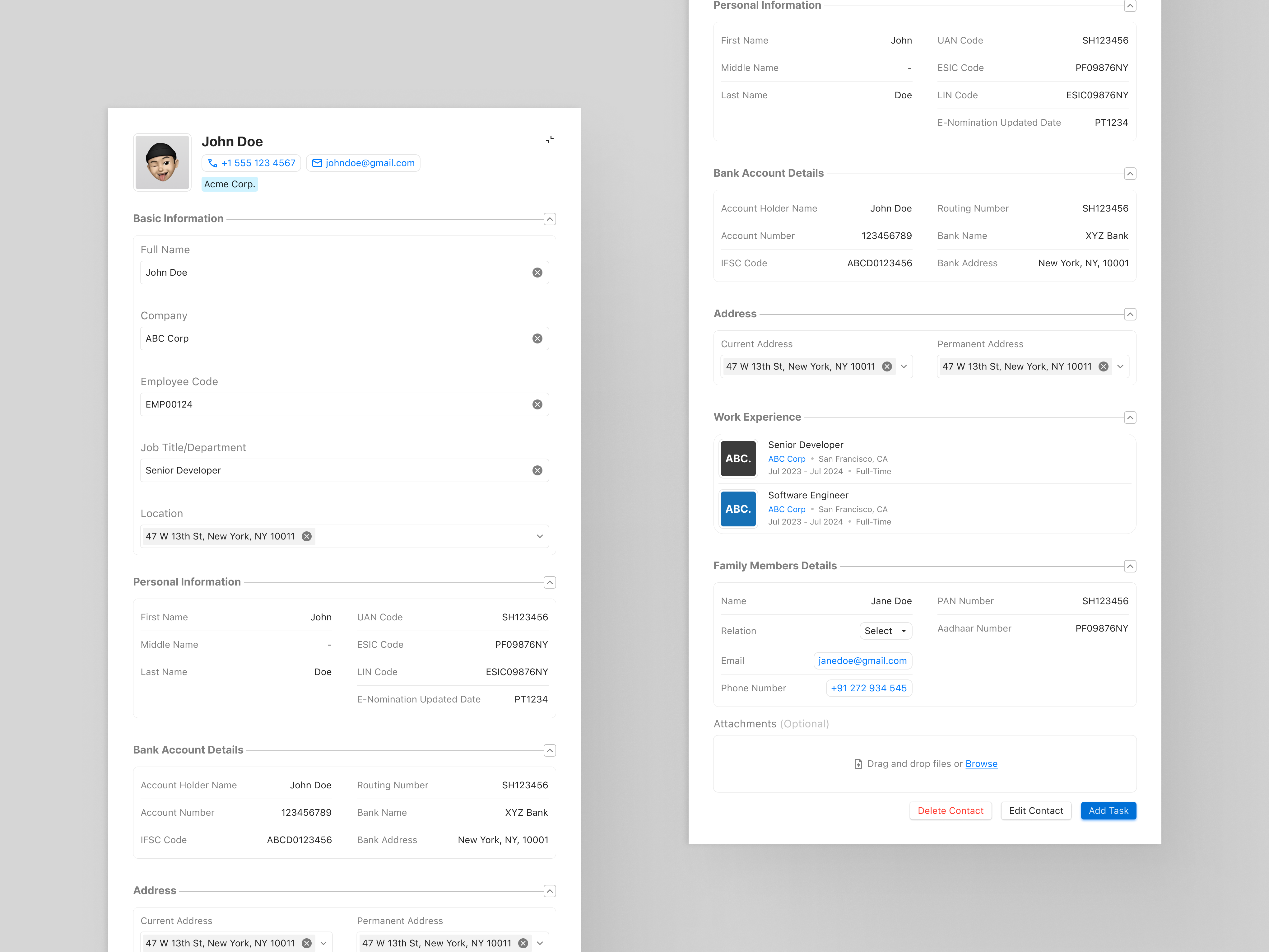Example of Saa S UI/UX Design